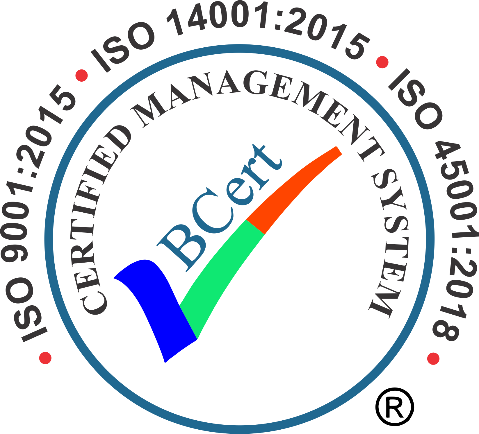 ISO 9001 / 14001 / 45001 certified management system