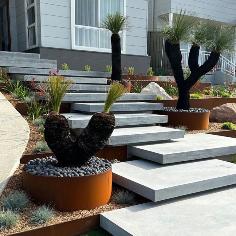 Steel Ring Planters