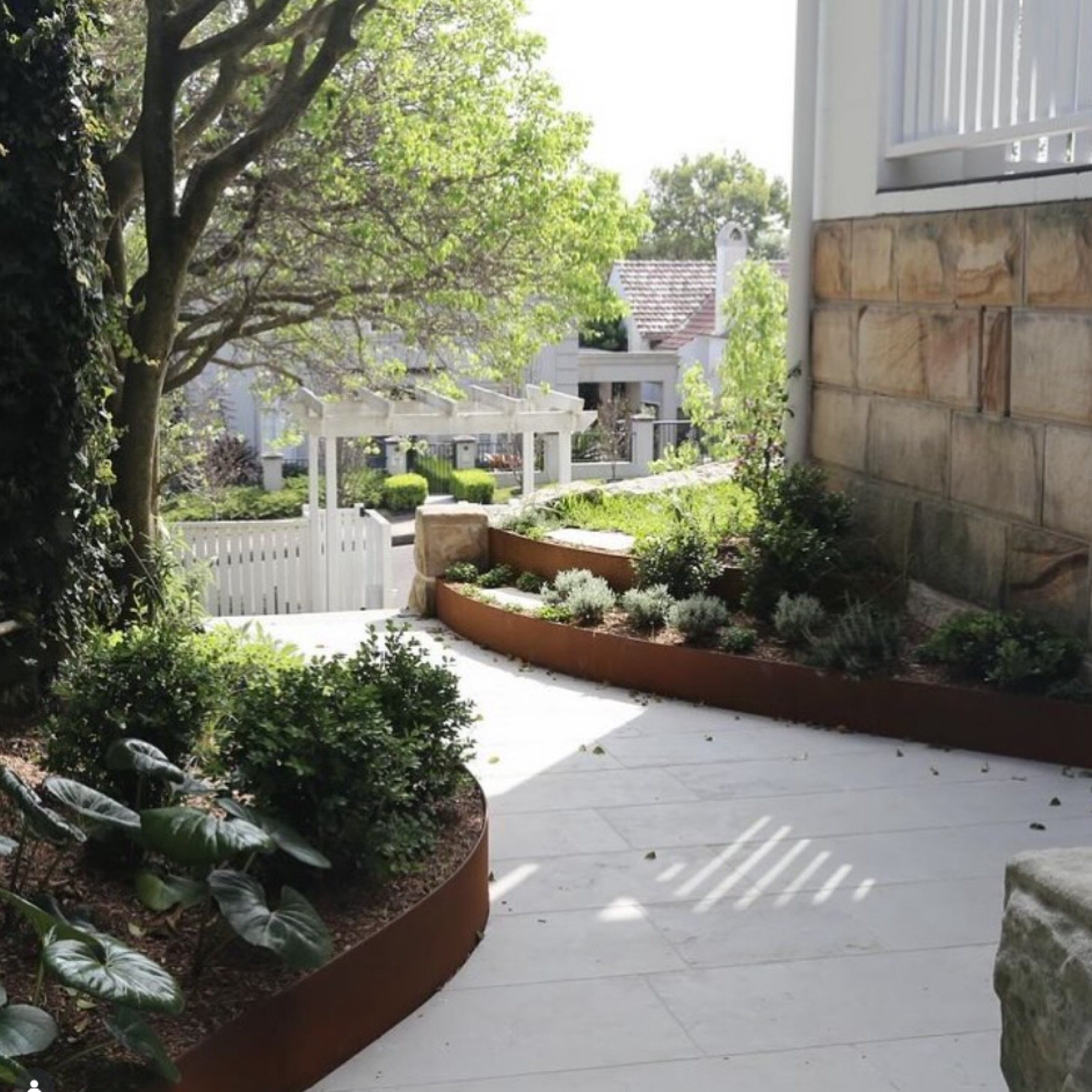 SHAPESCAPER steel landscaping project