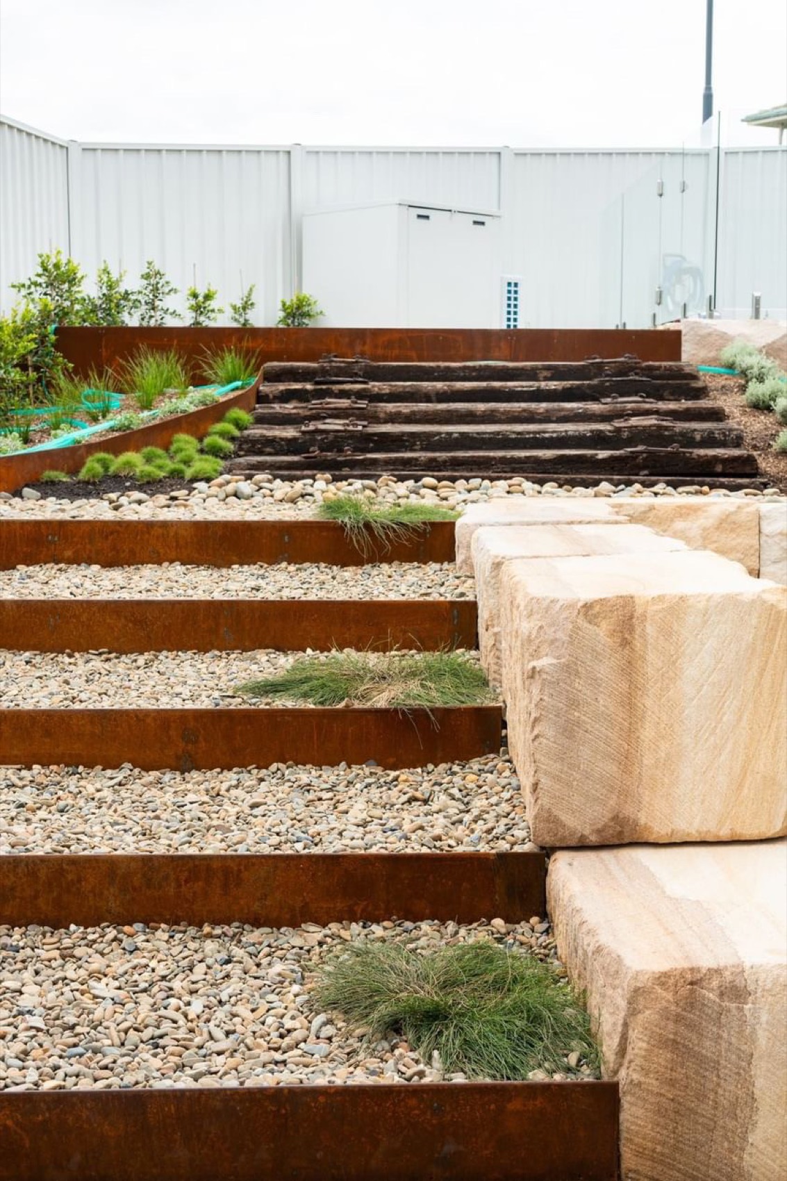 SHAPESCAPER steel landscaping project